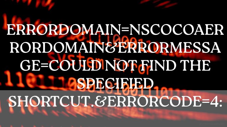 ErrorDomain=NSCocoaErrorDomain&ErrorMessage=Could Not Find the Specified Shortcut.&ErrorCode=4